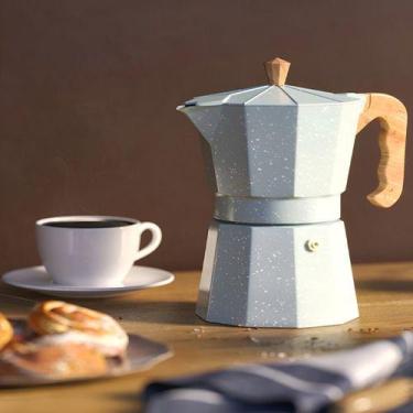 Imagem de Cafeteira Italiana Brinox Verona 6 Xícaras Alumínio Verde Moka Origina