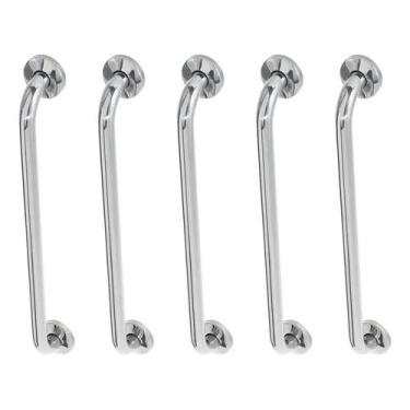 Imagem de Alça De Apoio Barra 80cm Inox 5 Uni Acessibilidade Idoso - KAHA