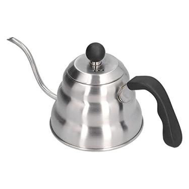 Imagem de Chaleira pescoço de ganso, chaleira de café de aço inoxidável, cafeteira de gotejamento manual com bico de gotejamento, pote de pescoço de ganso para café, chá e todos os fogões, eletrodomésticos de cozinha e dormitórios essenciais (#1)