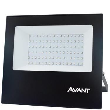 Imagem de Refletor Avant led, 100W, Slim 6,5K, 7500 Lumens, Preto