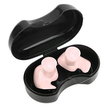 Imagem de Protetores de ouvido de natação, tampões de ouvido de silicone espiral de silicone profissional para mergulho de verão(cor de rosa)