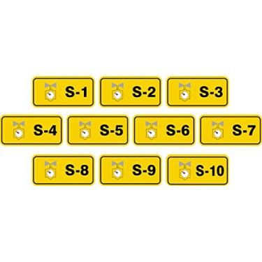 Imagem de Accuform TDJ320XVR Adesivo Dura-Vinyl"Steam" Fonte de Energia Etiqueta padrão, Série 1 a 10, 3,8 cm L x 7,6 cm C, preto/cinza/vermelho/branco em amarelo (pacote com 10)