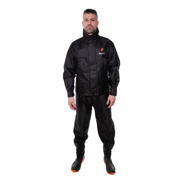 Imagem de Conjunto Motociclista Emborrachado Masculino Urban Preto Pioneira