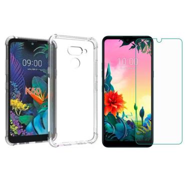 Imagem de Capinha Silicone Antichoque e Película Vidro LG K50S