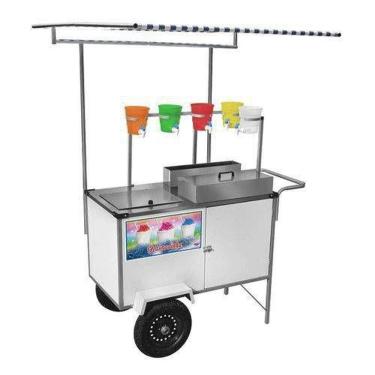 Imagem de Carrinho de Raspadinha com Rodas Pneumáticas  e Toldo - Cefaz