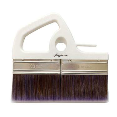 Imagem de Magimate Pincel de tinta grande, 20 cm, pincel largo para manchas, portas, papel de parede e decks, filamento sintético macio com alça ergonômica branca