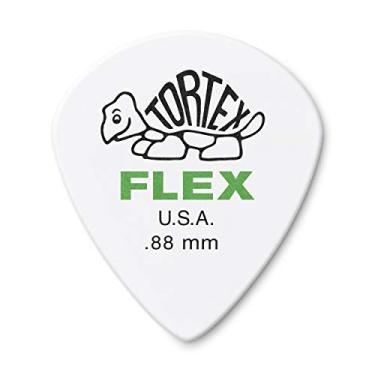 Imagem de Jim Dunlop Palhetas de guitarra brancas Tortex Flex Jazz III, 88 mm (468R.88)
