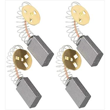 Imagem de asweo Escovas de motor de carbono DW705 DW708 DW715 DW361 DW359 DW362 DW744 DW744SB compatíveis com serra de esquadria DeWalt, serra circular de mesa (4 peças)