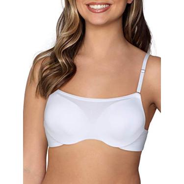 Imagem de Fruit of the Loom Sutiã Cami feminino respirável com alças conversíveis, Branco, 36DD