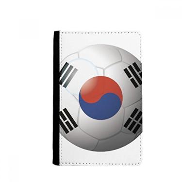 Imagem de Porta-passaporte de futebol bandeira nacional da Coreia Notecase Burse carteira capa porta-cartão, Multicolor