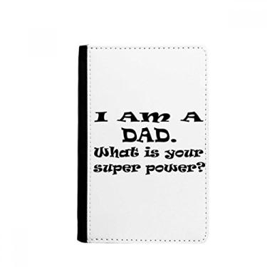 Imagem de Carteira Super Power Father's Festival Quote Passport Holder Notecase Burse para cartão, Multicolor