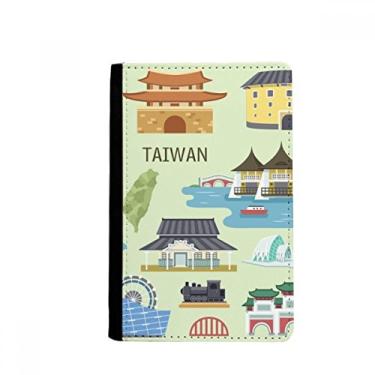 Imagem de Taiwan Viagem China Confúcio Templo Passaporte Titular Notecase Burse Carteira Capa Cartão Bolsa, Multicolor