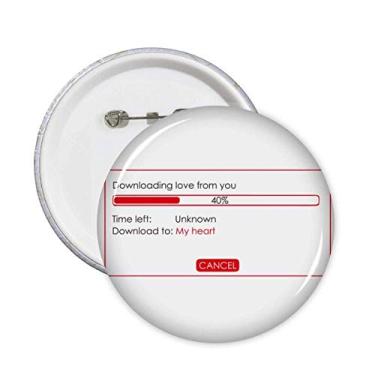 Imagem de Programmer Download Your Love Pins Emblema Botão Decoração 5 peças