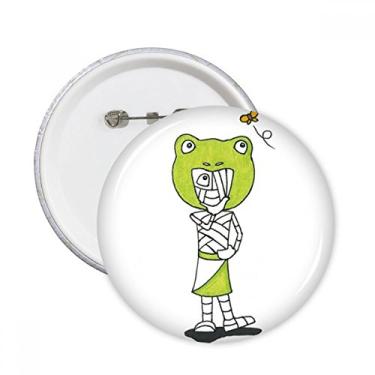 Imagem de Egito múmia Hórus sapo chapéu alfinetes redondos crachá botão emblema acessório decoração 5 peças