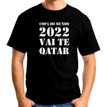Imagem de Camiseta Engraçada Copa Do Mundo 2022 Vai Te Qatar - Somar