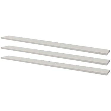 Imagem de Kit 3 Prateleiras 80 x 20cm Branca Suporte Invisível