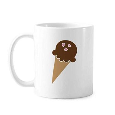 Imagem de Caneca de cerâmica de café de porcelana com chocolate amendoim