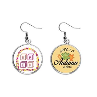 Imagem de Back House Hold Boxes Art Deco, presente moderno, orelha, pendente, folha de outono, joia brinco
