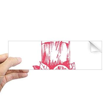 Imagem de DIYthinker Juice, lima, estampa de ilustração de aquarela, retangular, para-choque, adesivo para janela