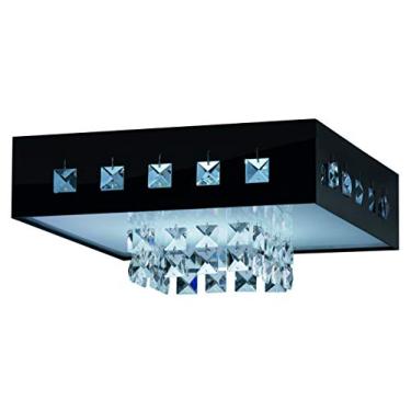 Imagem de Plafon Vienna LED 127V 6500K, LLUM Bronzearte, 36201, 10W, Preto, 22X22cm