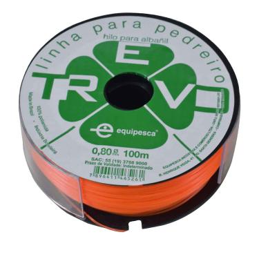 Imagem de Linha Pedreiro 0.8mm X 100mt Laranja 33.23.080.104 - Trevo