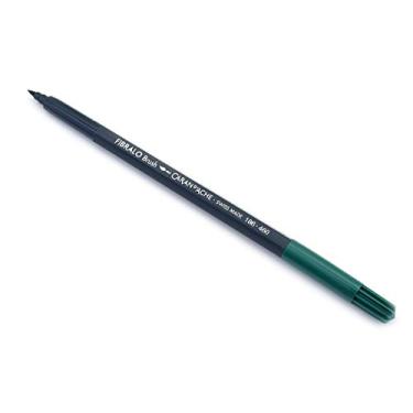 Imagem de Caran D'Ache Fibralo Caneta Aquarelável, Verde Escuro, 0.5-5 mm