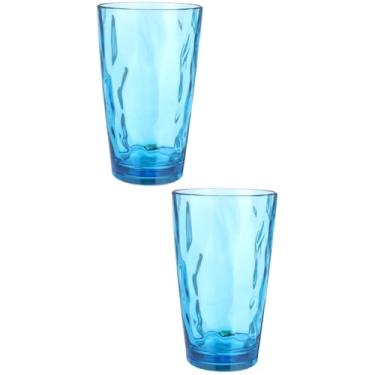 Imagem de NOLITOY 2 Peças copo de água acrílico copo transparente copos para beber copo de acrílico copos de água copo de grão de água copo para bar Vidro prato Caneca de cerveja copo acrílico