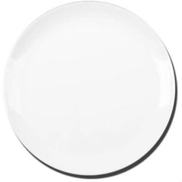 Imagem de Generic Opaline Branco 27 cm 6 Peças - Prato Redondo Liso Brilhante Clássico