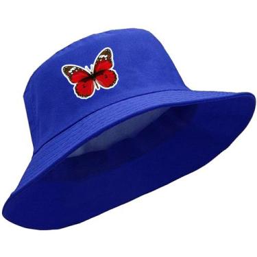 Imagem de Boné Chapéu Unissex Cata Borboleta Vermelha Butterfly Ovo Bucket Hat V