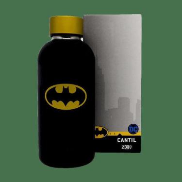 Imagem de Cantil Max Mini Emborrachado 400ml Batman Simbolo - Dream Store