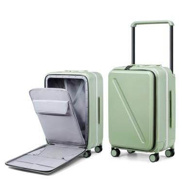 Imagem de Malas de viagem rígidas Milada, Bambu verde, 24-Inch Checked In, Viagens