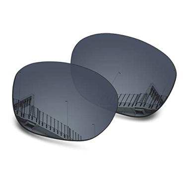 Imagem de Well-aimed Lentes de substituição compatíveis com óculos de sol Oakley Garage Rock OO9175 - Preto irídio polarizado