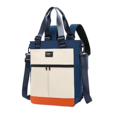 Imagem de BASICPOWER Mochila conversível, bolsa para laptop, mochila para trabalho, enfermeira, professora, viagem, mulheres, B - azul, Mochilas Tote
