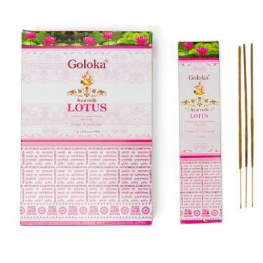 Imagem de YOGATERIA Incenso Indiano Massala Flor de Lótus Natural Orgânico Goloka 12 caixinhas (12 caixinhas)