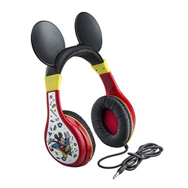 Imagem de eKids Mickey Mouse Headphones For Kids, Adjustable Over the Ear Headphones, 3.5mm Jack Wired Headphones with Parental Volume Control, for Fans of Mickey Mouse Gifts