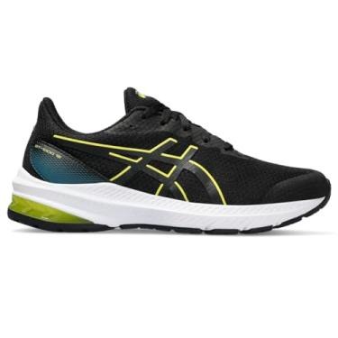 Imagem de ASICS Tênis de corrida infantil GT-1000 12 Grade escolar, Preto/Amarelo brilhante, 14
