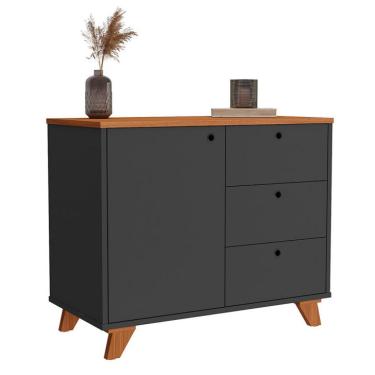 Imagem de Armário de Escritório Day 1 PT 3 GV Preto e Freijó