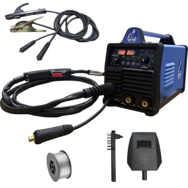 Imagem de Máquina Inversora De Solda Multiprocesso 140A 4 em 1, Solda Mig Sem Gás, Mig Com Gás, Tig Lift e Eletrodo. Com Ajuste Sinérgico, Tecnologia IGBT, Display Digital, Leve E Compacta WWSoldas (220, Volts)