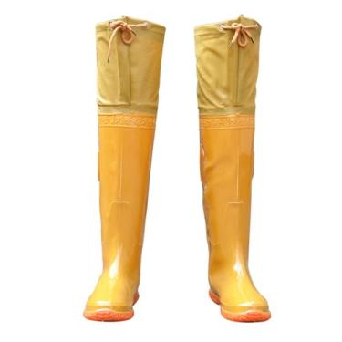 Imagem de Waders Botas De PVC À Prova D'água Para Pesca E Caça Botas De Cano Alto Botas De Vadear Para Homens E Mulheres Leves E Flexíveis(43 EU)