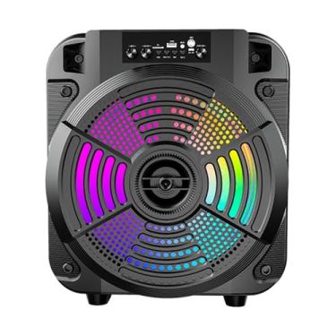 Imagem de Alto-falante Bluetooth Com Microfone, Entrada AUX V5.0 Alto-falantes Portáteis Sem Fio de 12 Polegadas Com Iluminação de Controle Remoto para Festa, Home Theater, Game Theater