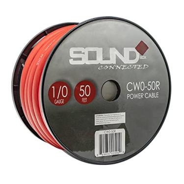 Imagem de Amplificador SoundBox Connected 0 Gauge 50' Wire UltraFlex Power/Ground Cable, Vermelho