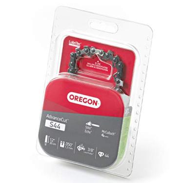 Imagem de Oregon S44 AdvanceCut substituição motosserra e poda corrente para barras guia de 30,5 cm, 44 elos de acionamento, passo: 3/8" baixa vibração, calibre 0,50", serve em vários modelos Stihl, cinza