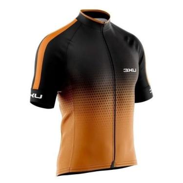 Imagem de Camiseta Masculina Ciclismo Refactor 3Xu Huracan Laranja Manga Curta B