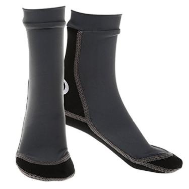 Imagem de Fancyes Meias de pesca para natação sapatos de mergulho neoprene esportes aquáticos botas de surfe - cinza, P