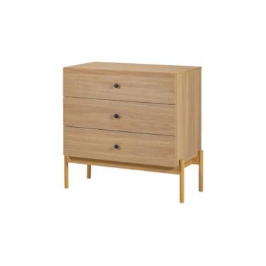 Imagem de Cômoda para Quarto 3 Gavetas de Madeira Aruna Meu Móvel de Madeira - Areia