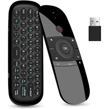Imagem de Meentek W1 Universal TV Remote Air Mouse, teclado sem fio, Fly Mouse, conexão de 2,4 GHz, teclado remoto para Nvidia Shield/Android TV Box/PC/Smart TV/projetor/HTPC/PC tudo-em-um/TV.