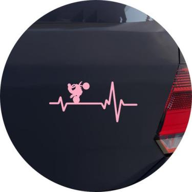 Imagem de Adesivo de Carro Moto Grau Manobra Na Veia - Cor Rosa Claro - Melhor A