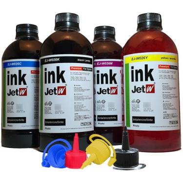 Imagem de 4 x 500ml Tinta EPS T664 L375 L380 L395 L396 L455 L475 L495 L555 L565 