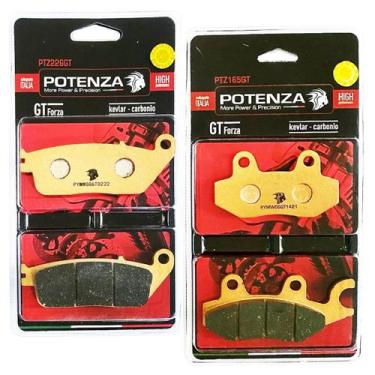 Imagem de Kit Pastilhas de Freio P/ Kawasaki Versys 300x Potenza Gt Forza (Metál