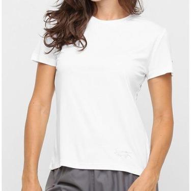 Imagem de Camiseta Manga Curta Interlock UV 50 Speedo Feminina 71337Q, GG, Branc